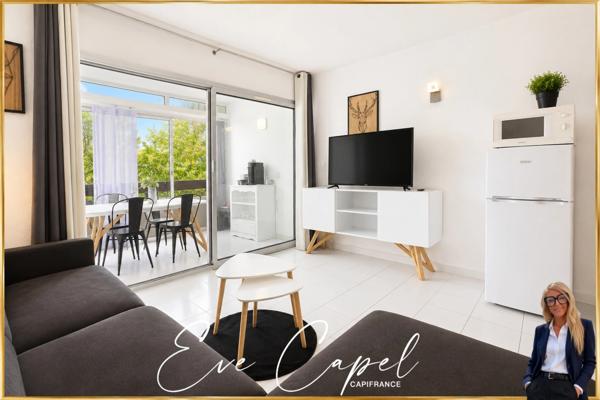 Appartement à vendre 2 pièces LE CAP D'AGDE (34), appartement avec 1 chambre, loggia fermée, avec parking privatif, ascenseur et piscine