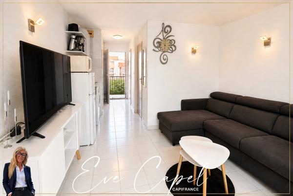 Appartement à vendre 2 pièces LE CAP D'AGDE (34), appartement avec 1 chambre, loggia fermée, avec parking privatif, ascenseur et piscine