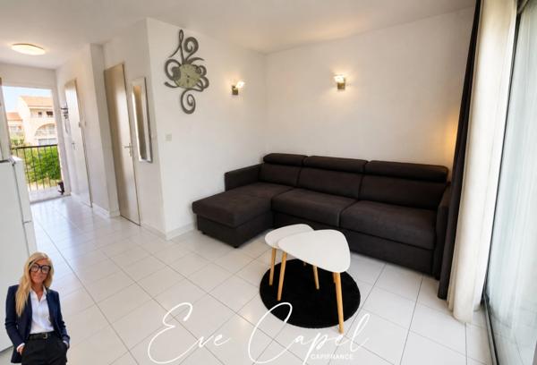 Appartement à vendre 2 pièces LE CAP D'AGDE (34), appartement avec 1 chambre, loggia fermée, avec parking privatif, ascenseur et piscine