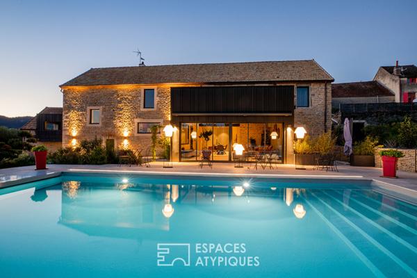 Maison ancienne rénovée avec vue sur les vignes