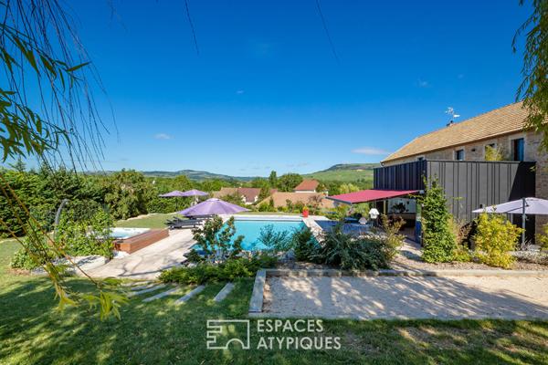 Maison ancienne rénovée avec vue sur les vignes