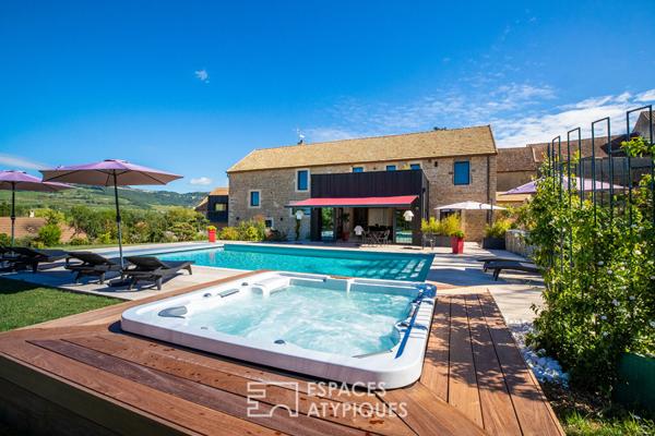 Maison ancienne rénovée avec vue sur les vignes