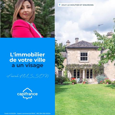 Dpt Val d'Oise (95), à vendre JOUY LE MOUTIER maison P11