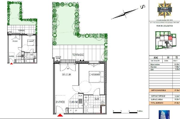 Appartement · Location Dijon (21000) 2 pièces · 38m²