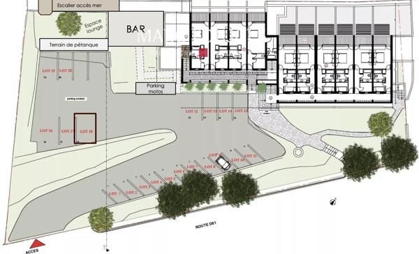 Studio vue mer en résidence hôtelière 4 étoiles – Saint-Florent