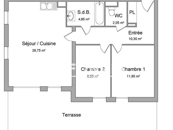 Location Appartement 3 pièces 65.1 m² - 3 RUE BRUNEHAUT - C2 Metz 57000