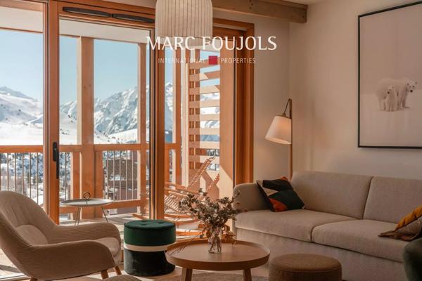 Penthouse 2 Chambres + mezzanine à l’Alpe d’Huez – Vue Panoramique et Services Haut de Gamme.