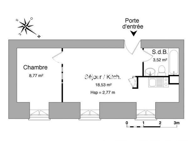 Location Appartement 2 pièces 30.82 m² - 1 RUE J.P. TIMBAUD Limoges 87000