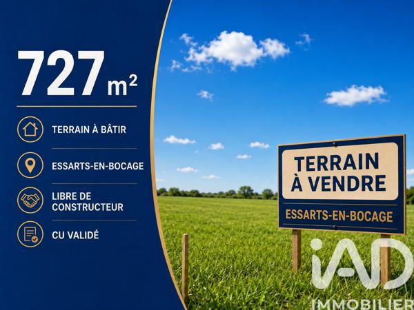 Terrain à vendre 727 m² Essarts-en-Bocage