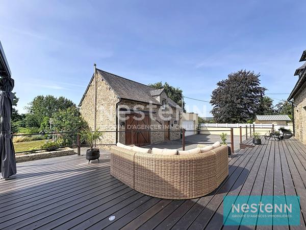 Maison Longère 4 chambres, en impasse, à 3 km du bourg de Plaintel, terrain de 1500 m², superbes prestations !