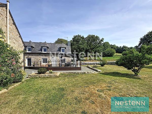 Maison Longère 4 chambres, en impasse, à 3 km du bourg de Plaintel, terrain de 1500 m², superbes prestations !