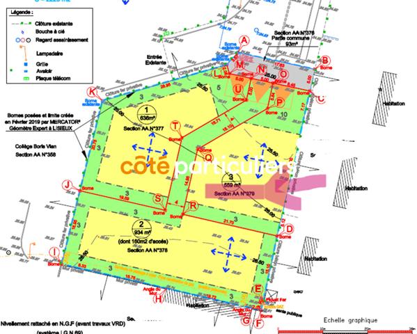 Vente Terrain559 m² - MEZIDON VALLEE D AUGE (14270)