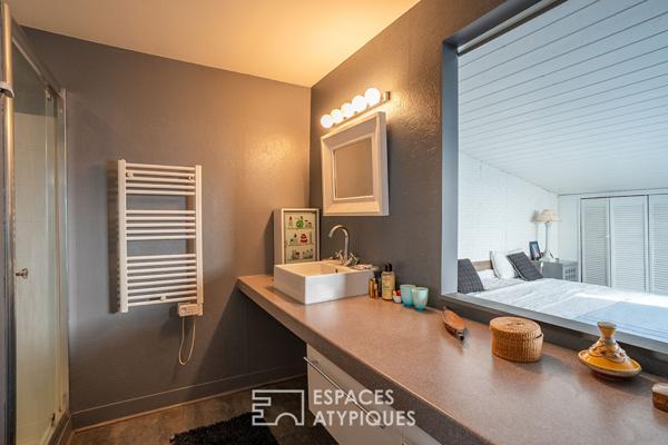 Maison-loft cachée avec jardin au coeur d’un ancien atelier