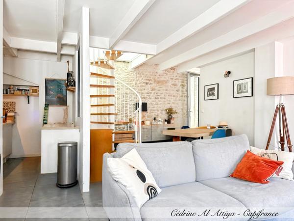 Maison de ville à vendre, La Rochelle, 72m2 avec terrasse sans vis-à-vis.