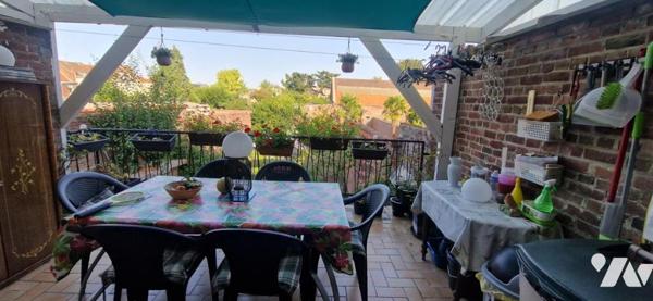 TOURCOING MAISON DE VILLE de 81 m2 HABITABLES ENV, AVEC ATELIER/GARAGE DE 55 M2   - BEAU JARDIN  