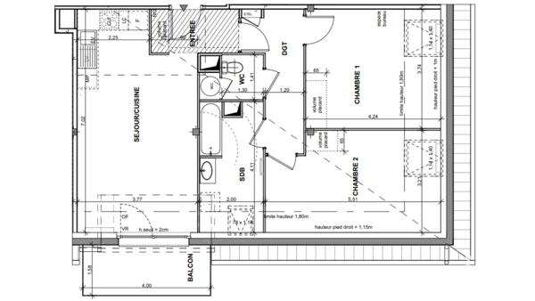 Appartement à vendre 3 pièces 64 m² Katzenthal