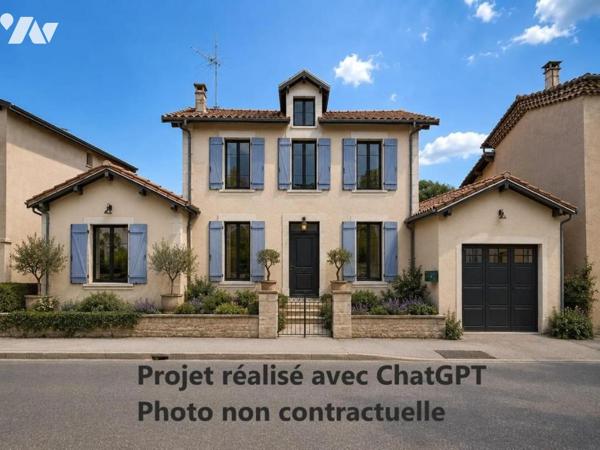 Maison + appartement + jardin + garage
