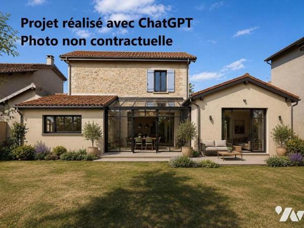 Maison + appartement + jardin + garage