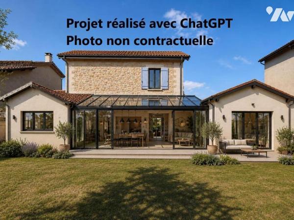 Maison + appartement + jardin + garage