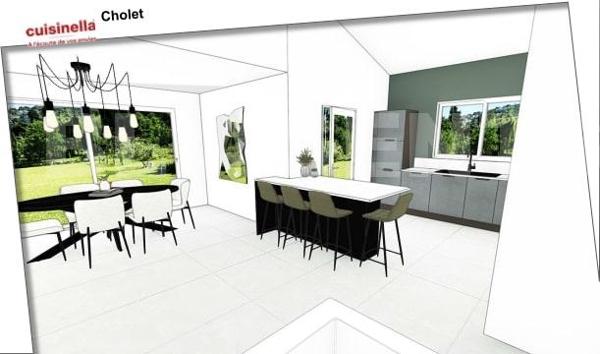 À vendre – Maison neuve T5 d'architecture contemporaine – Cholet, secteur Ribou