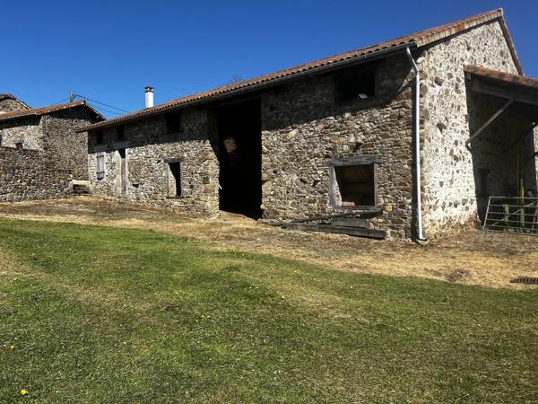 Superbe domaine comprenant 4 maisons dont une à finir et des dépendances sur 40 hectares de terres le long de la rivière