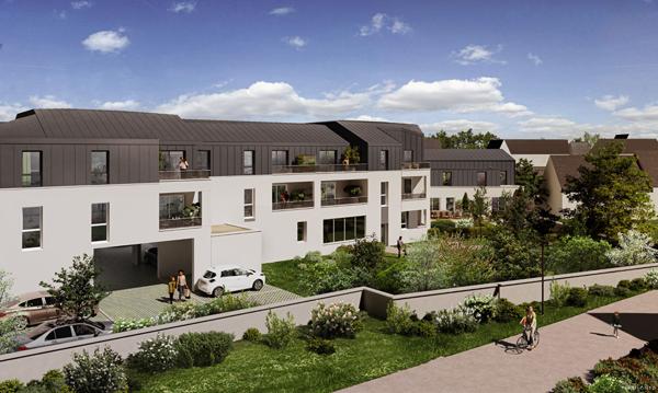 Appartement T3 Angers les justices expo sud sur jardin paysagé