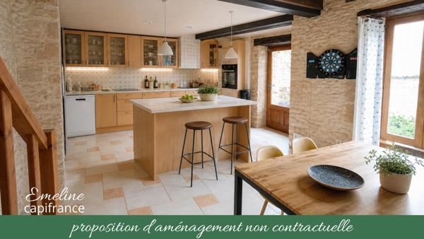 Maison de village rénovée 140 m² avec terrasse