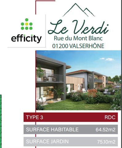 Appartement 3 pièces - 65 m²