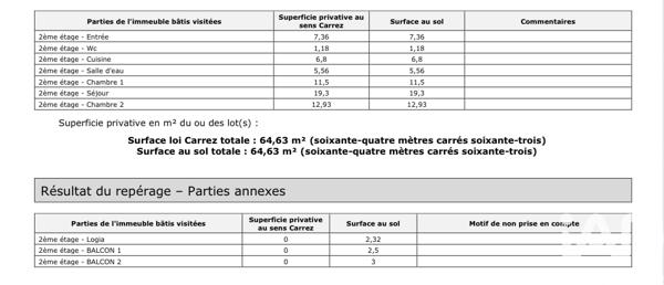 Appartement à vendre 3 pièces 65 m² Drancy