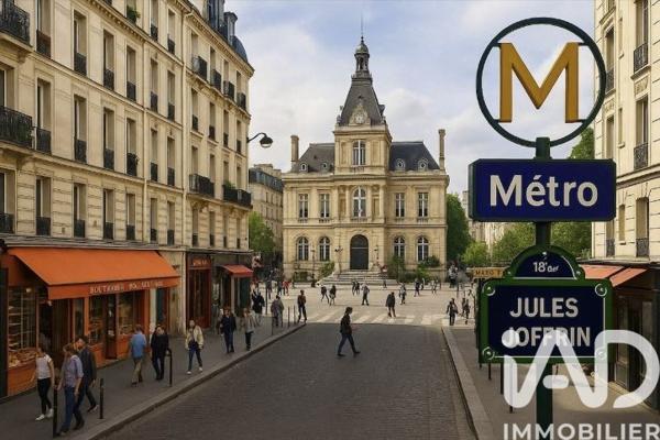 Appartement à vendre 3 pièces 43 m² Paris 18