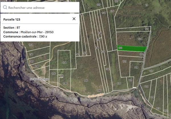 TERRAINS NON CONSTRUCTIBLES - MOELAN SUR MER