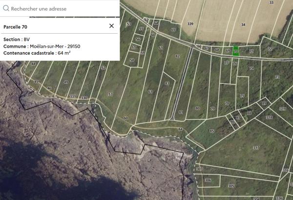 TERRAINS NON CONSTRUCTIBLES - MOELAN SUR MER