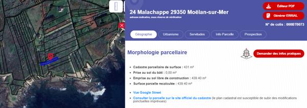 TERRAINS NON CONSTRUCTIBLES - MOELAN SUR MER