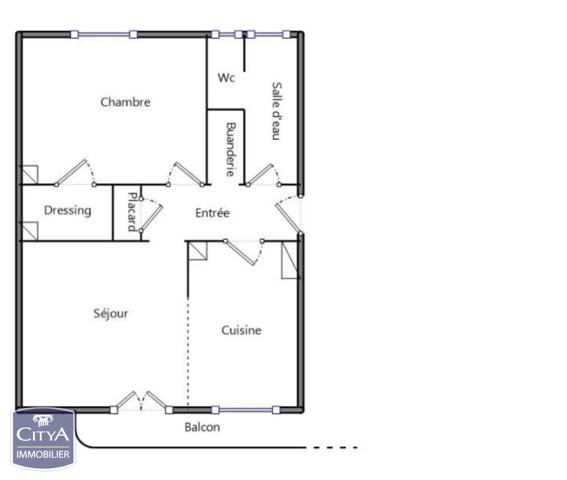 Appartement à vendre 2 pièces 47.6m² Guéret (23000)