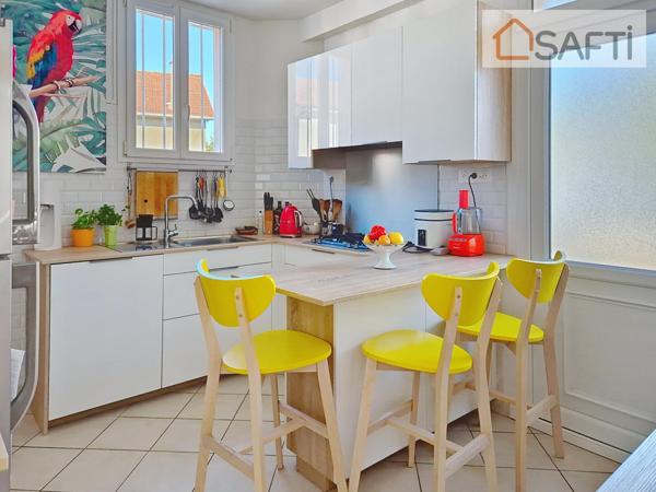 Jolie meuliere renovée, 3 chambres possibilité 4, au calme, à 4 min du RER