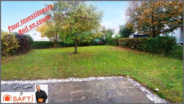 Pavillon loué avec bail en cours pour investissement locatif 4 chambres 101 m2 sur un terrain clos de 458 m2