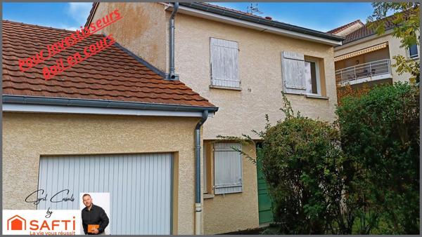 Pavillon loué avec bail en cours pour investissement locatif 4 chambres 101 m2 sur un terrain clos de 458 m2