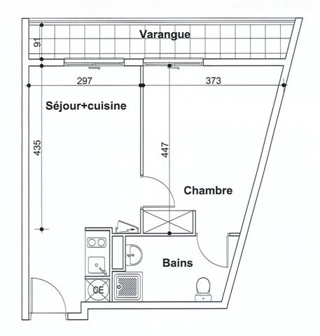 À VENDRE – Saint Denis T2 de 36,85 m² | Résidence (2010)