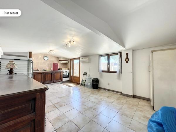 Dpt Hérault (34), à vendre maison P6 de 131 m² - divisée en 2 appartements - Plain pied - Terrasse de 95 m2 - Cave - 5 parkings