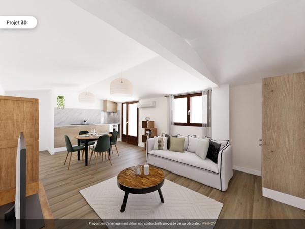 Dpt Hérault (34), à vendre maison P6 de 131 m² - divisée en 2 appartements - Plain pied - Terrasse de 95 m2 - Cave - 5 parkings