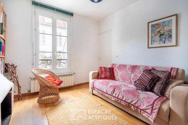 Duplex traversant au dernier étage avec appartement communiquant