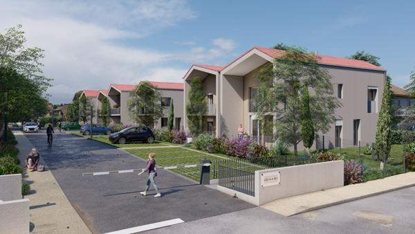 Attignat centre village T3 neuf indépendant en dernier étage