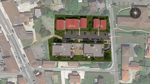 Attignat centre village T3 neuf indépendant en dernier étage