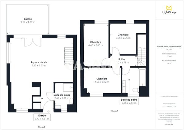 Vente Appartement 4 pièces de 86m² - 33440 Ambarès-et-Lagrave