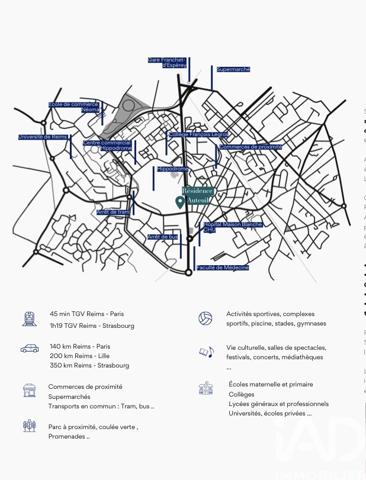 Appartement à vendre 2 pièces 44 m² Reims