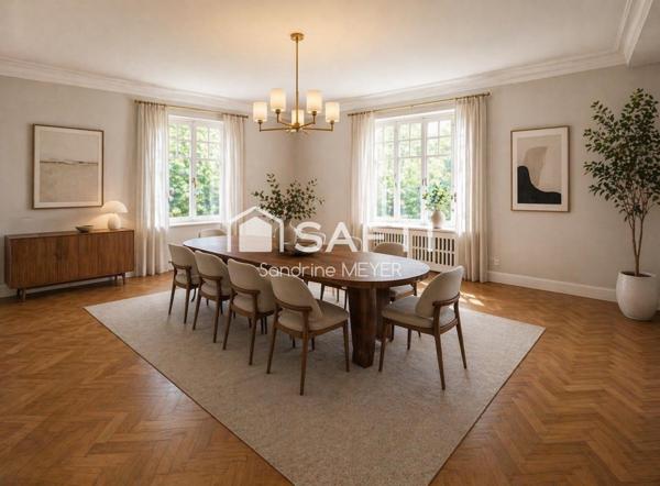 Maison de maître 238 m², terrain 1891 m²