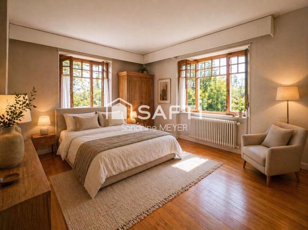 Maison de maître 238 m², terrain 1891 m²