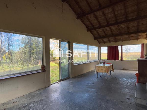 Maison 100m2 parcelle 3700m2