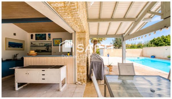 Maison à L’Îleau proche océan piscine pool house