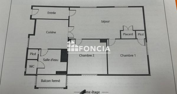À vendre Appartement 3 pièces 55.98 m² - Marseille 13015